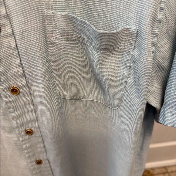 Roundtree & Yorke Light Green Micro Plaid Print Button down Shirt SS XL - Picture 4 of 8